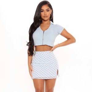 Fashion Nova polkadot skirt